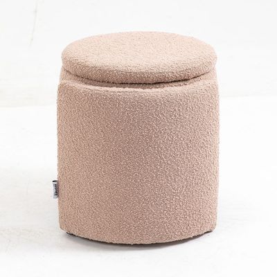 Bergman Fabric Storage Ottoman - Brown - With 2-Year Warranty